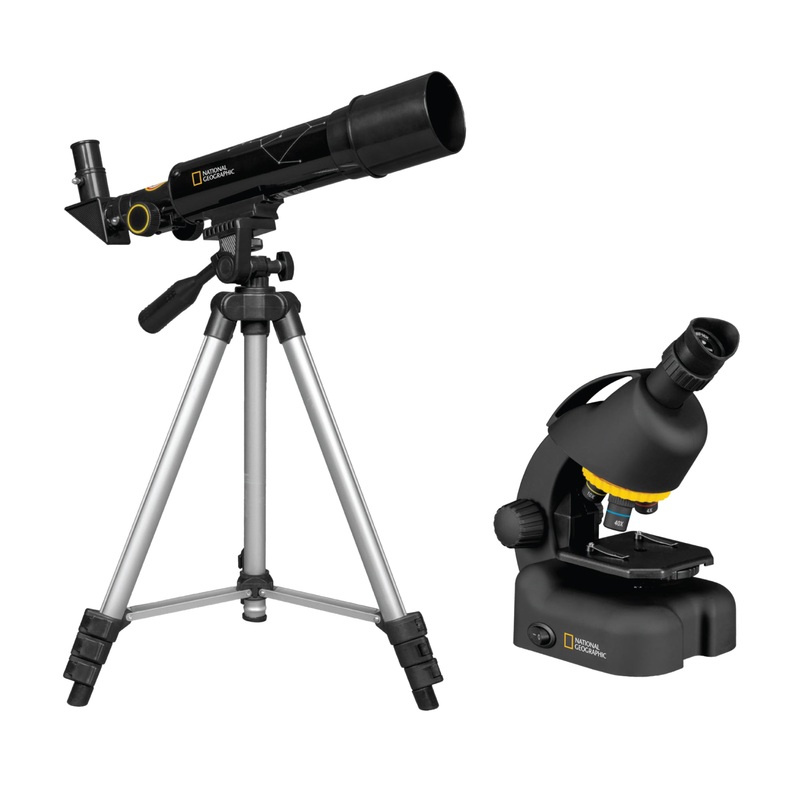 Certified Pre-Owned National Geographic 50mm Telescope and 640x Microscope Set with Hard Case
