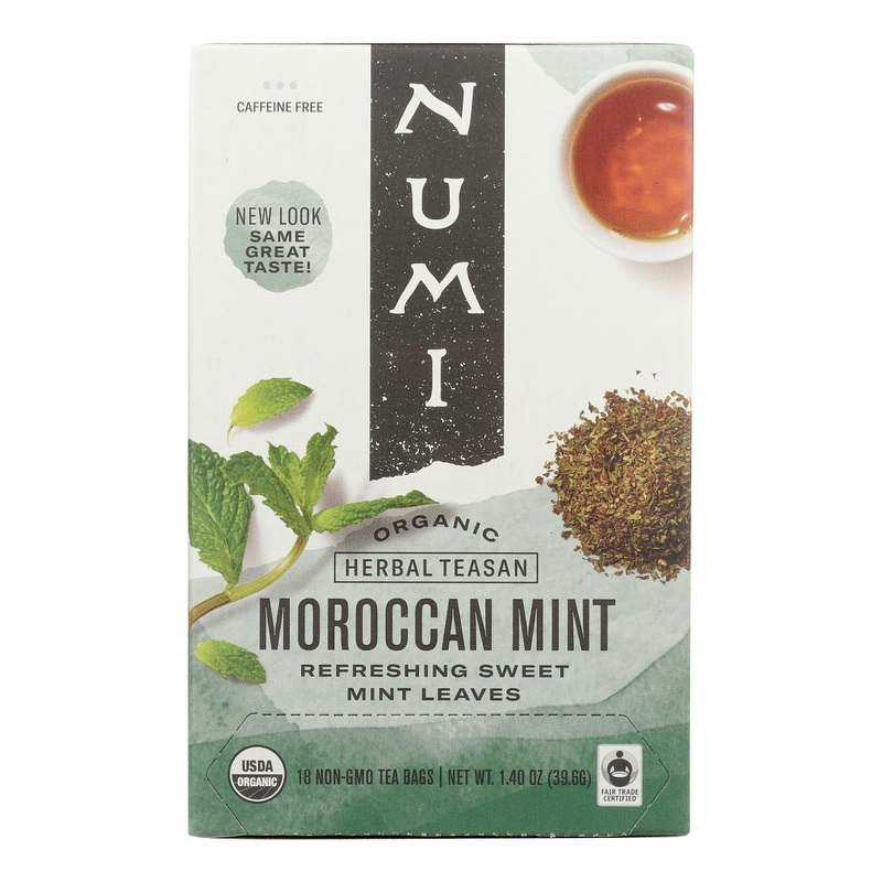 Numi Organic Tea Moroccan Mint - 6 x 18 Tea Bags