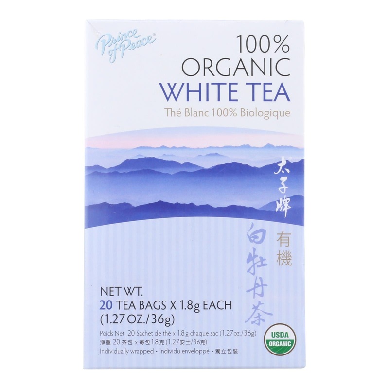 Prince Of Peace Organic Premium Peony White Tea, Pack of 20