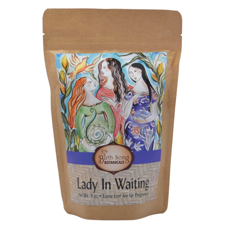 Lady in Waiting Herbal Pregnancy Tea Supports a Healthy Pregnancy* with Organic Red Raspberry Leaf 4 oz.
